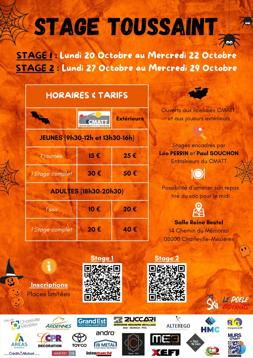 STAGES TOUSSAINT CMATT