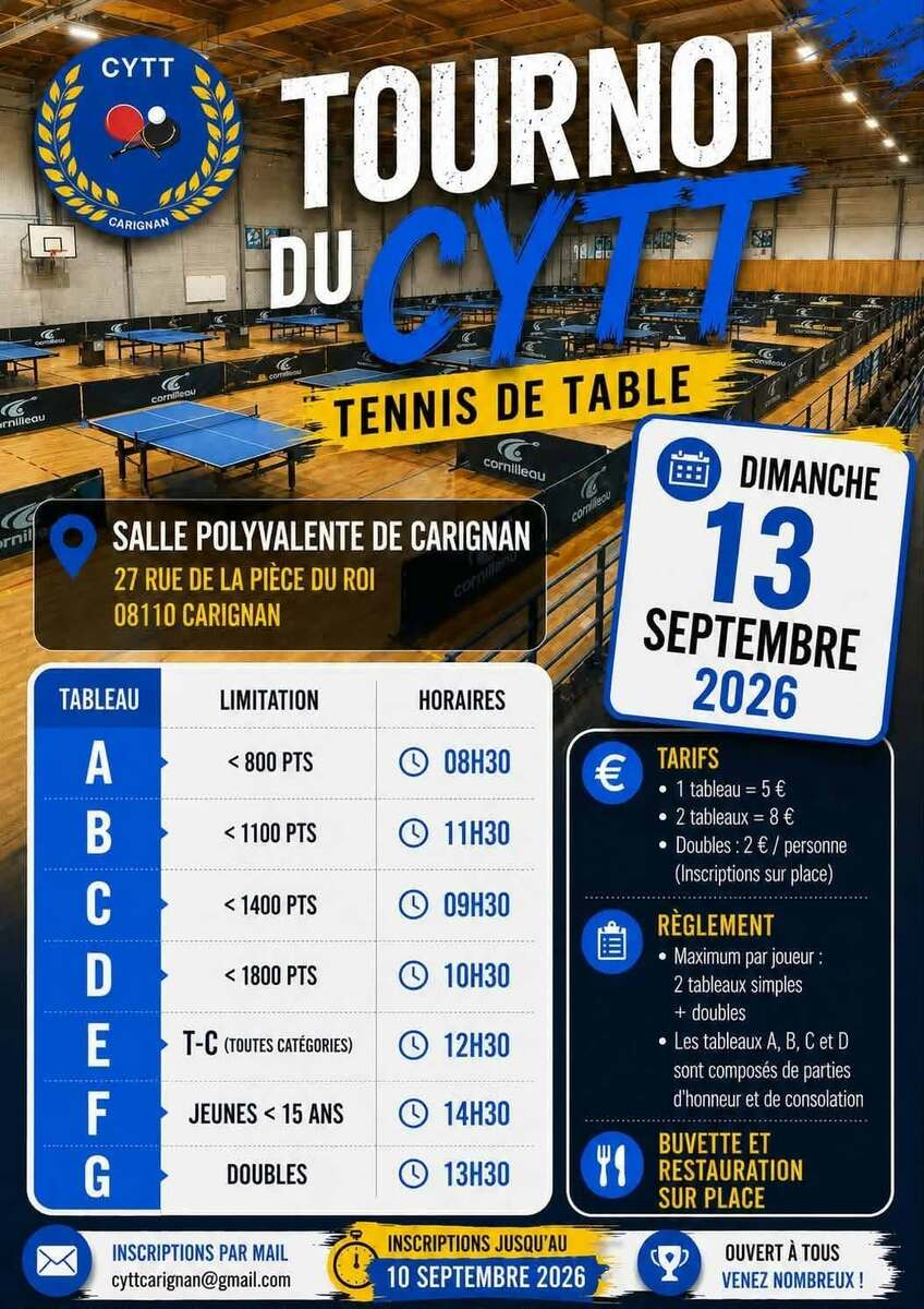 TOURNOI du CYTT