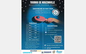Tournoi Nouzonville 2026 (challenge Pascal Zurek)
